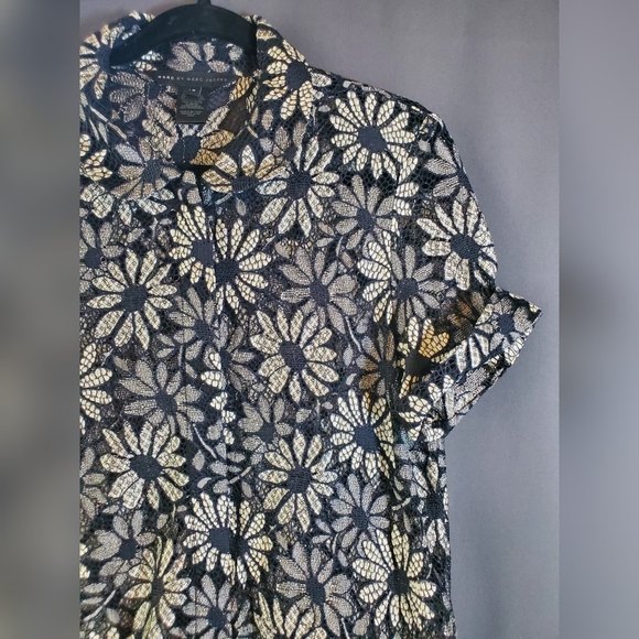 *SOLD* Marc Jacobs Sheer Daisy Button Up - Picture 3 of 5